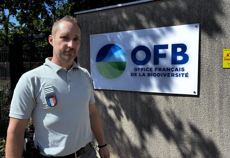 Mathieu Rhoné est chef de service de l'Office français de la biodiversité (OFB) en Charente depuis 3 ans et demi.