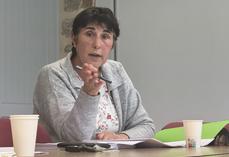 Nathalie Augas, conseillère en production ovine à la Chambre d'Agriculture, a présenté les bilans d'activité lors de l'assemblée générale de l'Aeocape.
