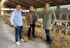 Jacky Rivaux (responsable pôle agriculture), Paul Revellon (proviseur) et Azélie Cadu (responsable alimentation) ont présenté les deux nouvelles formations de la rentrée.