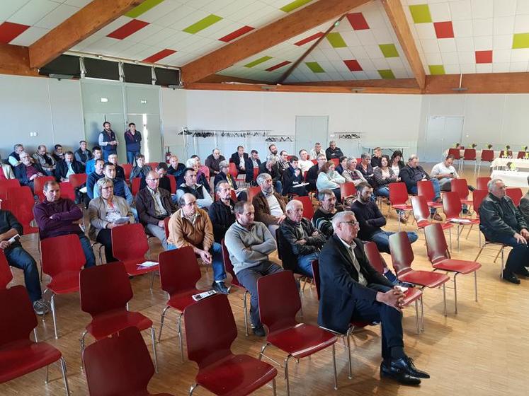 Une quarantaine d’adhérents éleveurs de bovins se sont déplacés à l’assemblée générale de Corali.