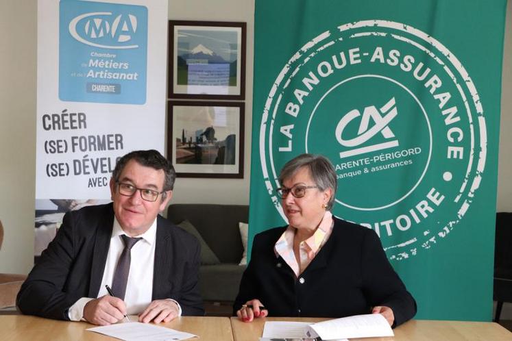 La convention entre le Crédit Agricole et la CMA 16 va permettre d’accompagner les apprentis et les entreprises artisanales de Charente.