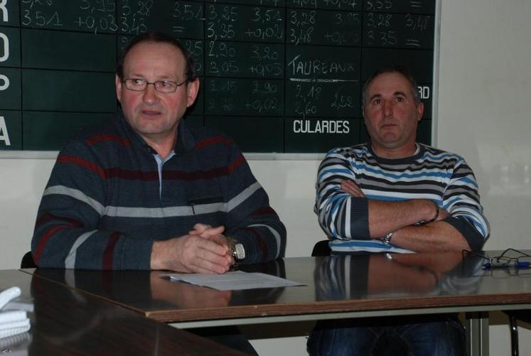 Jean-Paul Courin (à gauche) et Denis Coudreau.