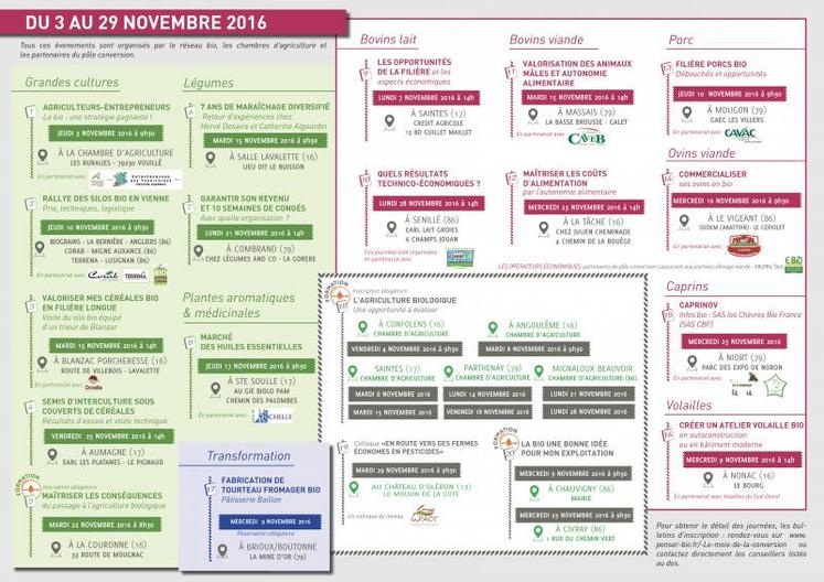 26 rendez-vous sont programmés entre le 3 et le 29 novembre