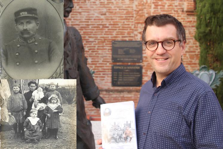 William Benéteau a retrouvé, aux côtés des lettres, plusieurs photos de ses aïeux Hippolyte et Marie et de leur famille.