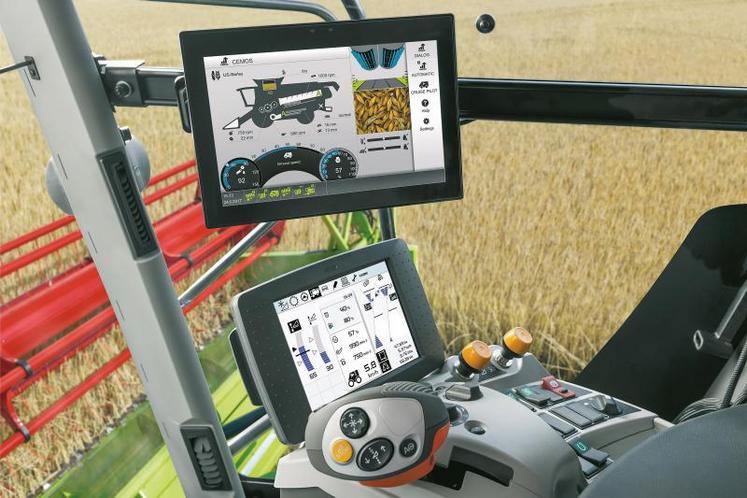 Le Cemos Automatic de Claas utilise un terminal dédié pour gérer cinq automatismes.