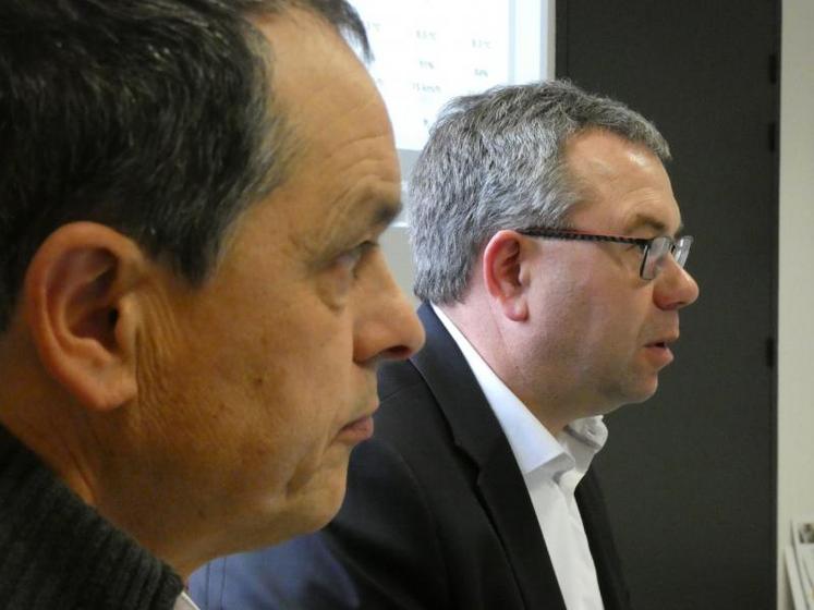 Jean-Yves Moizant et Christian Cordonnier, le président et le directeur général de Terre Atlantique.