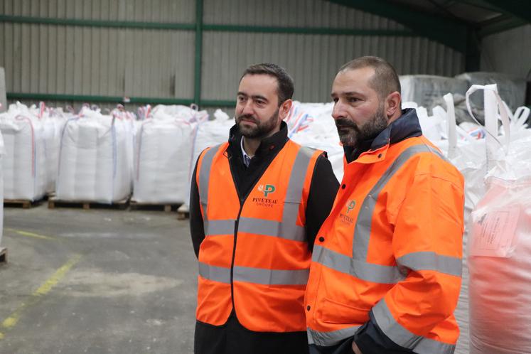 Morgan Kerjen, directeur de Démograins, et Jean-Marc Flagey, directeur de Chantegrains.