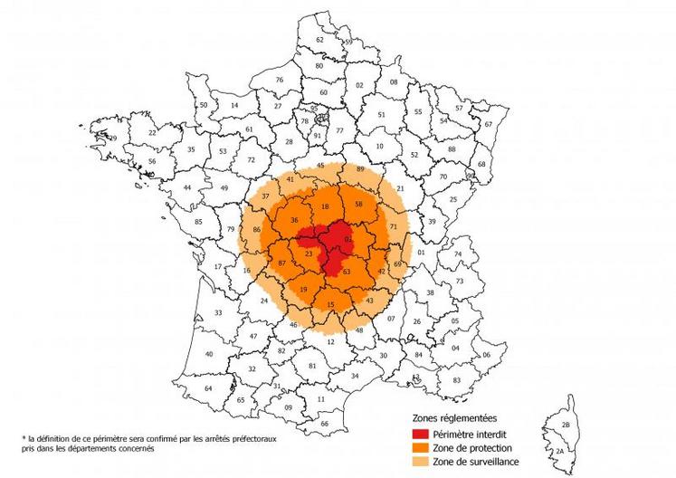 Source préfecture des Deux-Sèvres - 23 septembre 2015
Un nouveau zonage est annoncé pour cette fin de semaine.