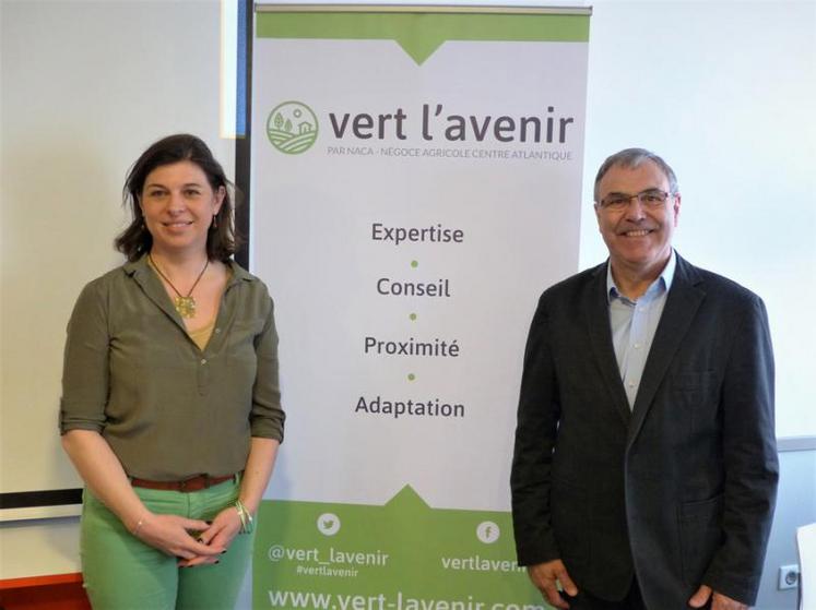 Jean-Guy Valette directeur du NACA et Laurence Frouin de l'entreprise Isidore ont présenté les enjeux du programme Vert l'avenir.