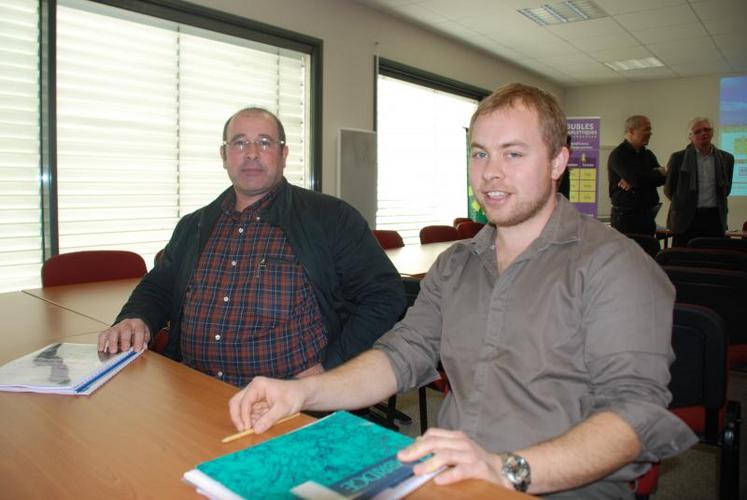 Jean-Jacques Morin et Thomas Baudry, respectivement présidents du GED 79 et du Service de remplacement.