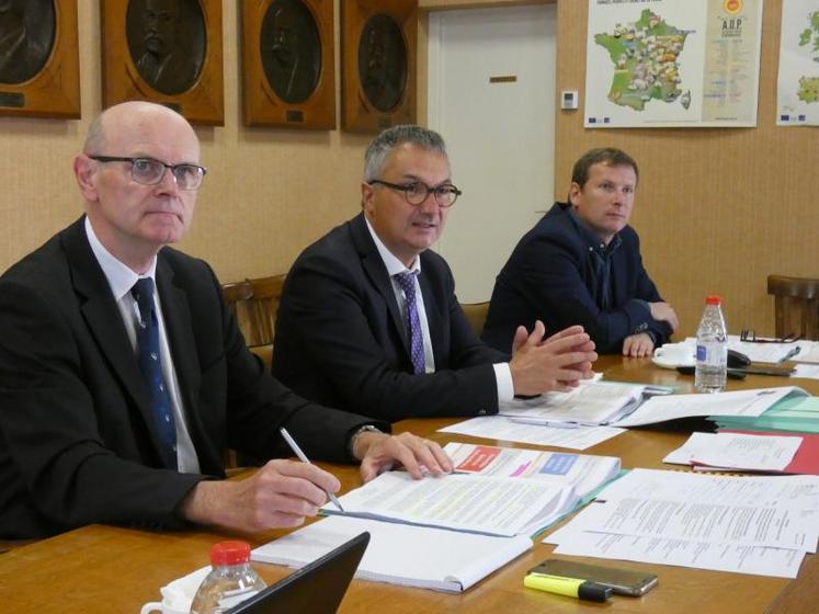 Joseph Giraud, Patrick Roulleau et Laurent Chupin.