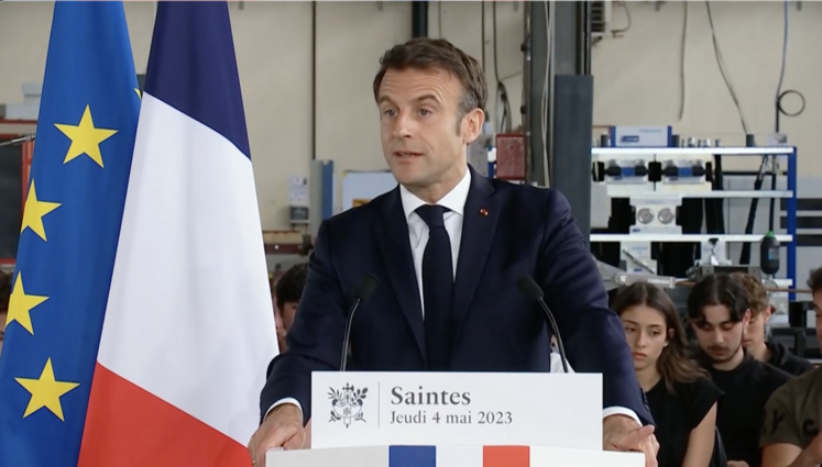 Le chef de l’État a choisi Saintes pour annoncer ses mesures concernant l’enseignement professionnel.