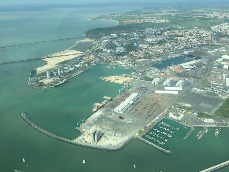 Le port de La Pallice vu du ciel (photo d'archives).