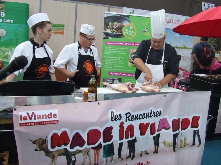 Les rencontres Made in viande sont l'opportunité de faire connaître aux jeunes picto-charentais les attraits des métiers de l'élevage et de la viande.