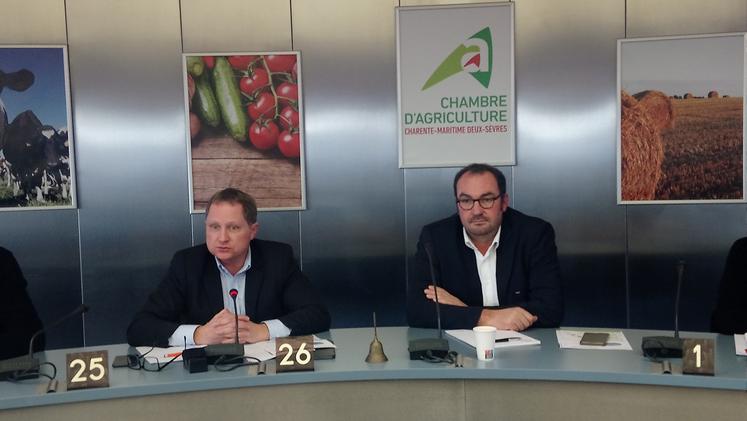 Damien Greffin, membre de la FNSEA, est venu à l’invitation de Cédric Tranquard pour présenter FNSEA 2025. 