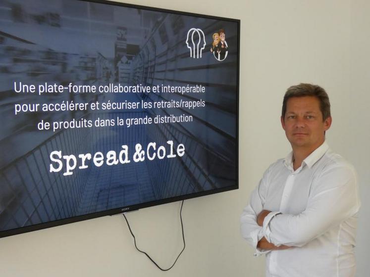 Olivier Prentout, fondateur de la Compagnie rochelaise du logiciel, à l’origine de la plateforme Spread&Cole.