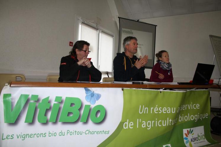 Lionel Pelletier, le trésorier, Pascal Rousteau, le président et Léa Cubaynes l’animatrice.