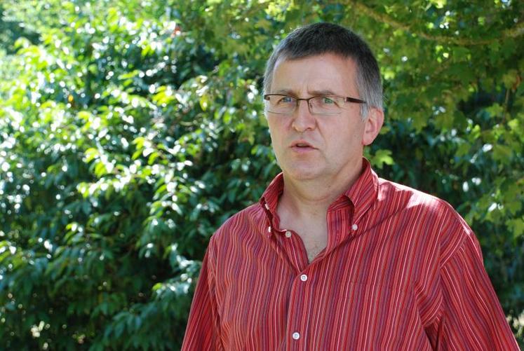 Joël Bodin, président du syndicat départemental de la race prim’holstein.