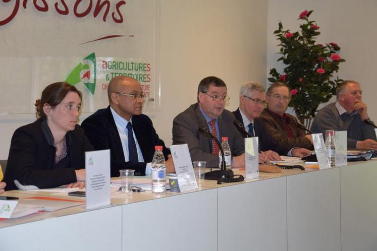 De gauche à droite : Benedicte Genin, Pierre N’Gahane, Xavier Desouche et Marc Thomas.