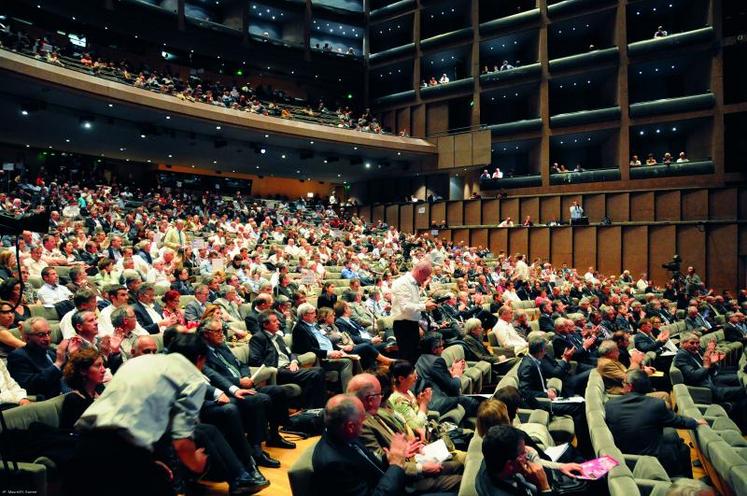 Pas loin de 1 200 congressistes réunis à Montpellier à l’occasion du congrès de la Fnsea.