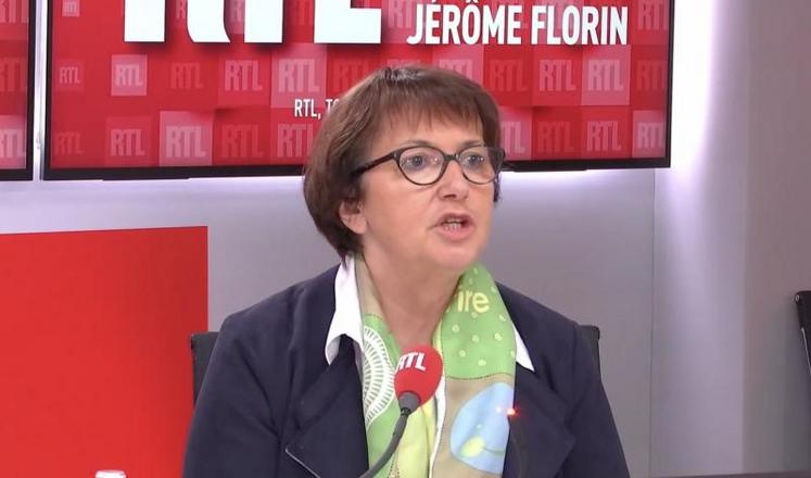 Christiane Lambert sur RTL, le 18 mai.