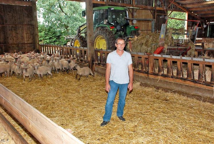 « L’élevage ovin demande plus de travail que la production de blé. La rémunération de cette activité doit en toute légitimité  me rapporter plus », explique Daniel Gaillard.