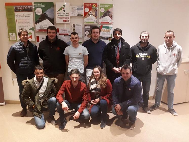 Le nouveau bureau de Jeunes Agriculteurs 17.