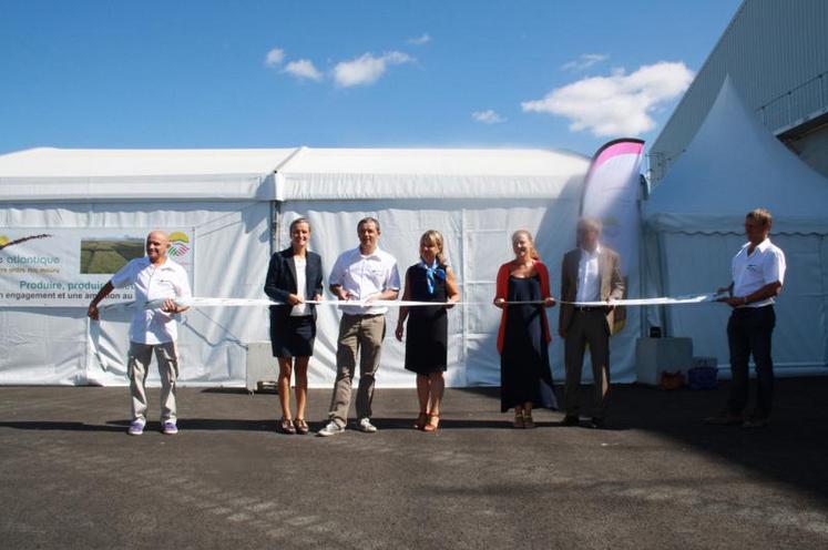 Inauguration de l’extension du silo de Terre Atlantique, à La Rochelle. 