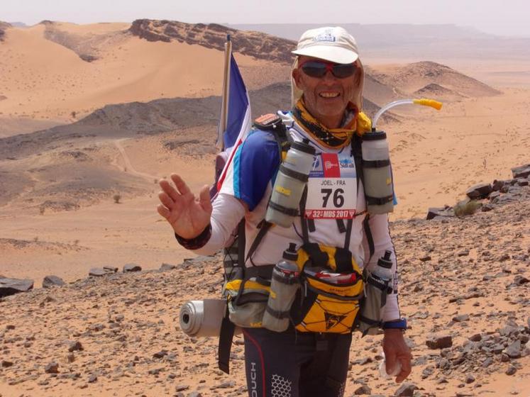 A 70 ans, Joël Bessaguet a participé pour la deuxième fois, au Marathon des Sables, au Maroc. 