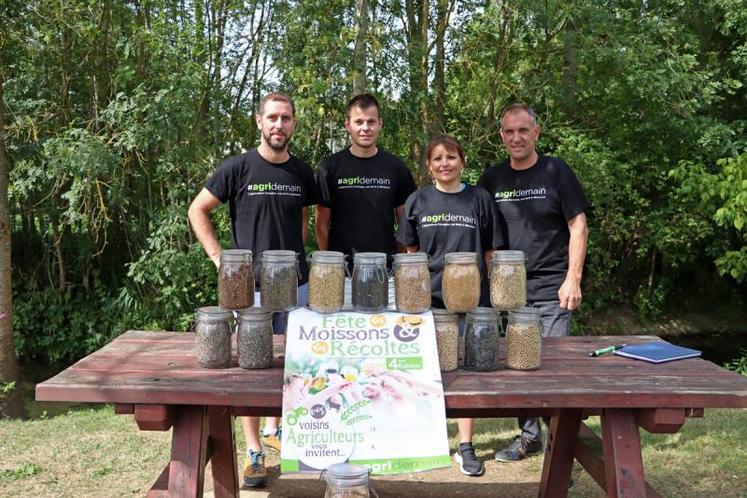 Guillaume Chamouleau, Hervé Vandeputte et Christian Daniau sont les ambassadeurs locaux d’Agridemain. Cette année, pour la 5e édition de la foire de Mansle, ils ont mutualisé leurs efforts avec Lory Harmand, la présidente de la foire.