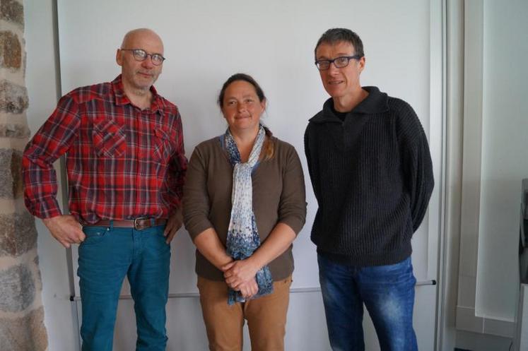 Les responsables de l'Aeocape, avec (de gauche à droite) : Pascal Laurent, Geneviève Eronte et Jean-Paul Rivaud