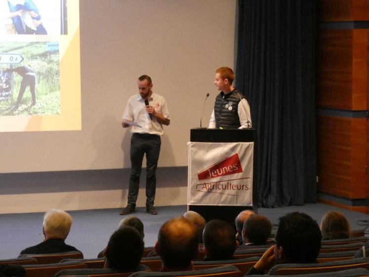 Nicolas Quétier et Baptiste Sureau, lors de la présentation de l’activité 2019 du syndicat.