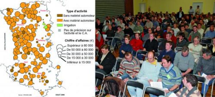 La carte des Cuma du département atteste de la vigueur de ce type d’organisation tout comme la forte affluence lors de l’AG.