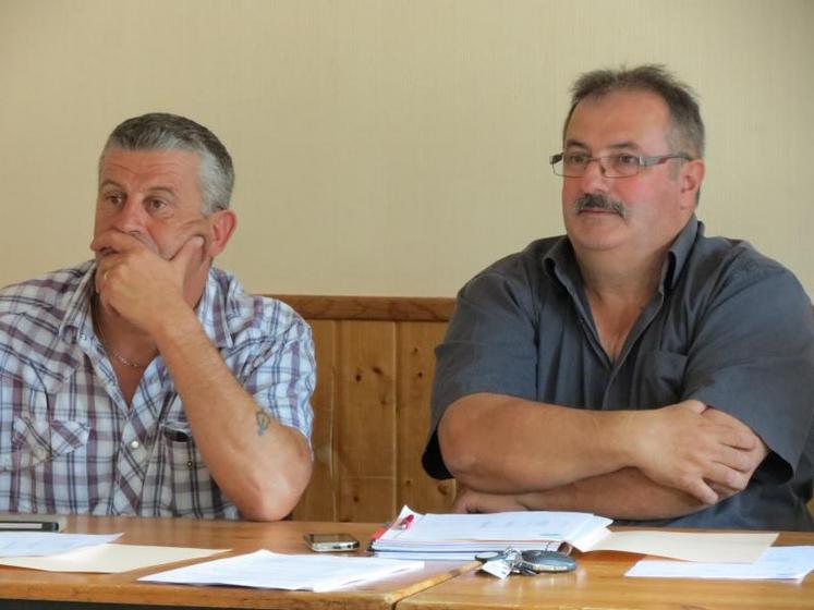 Olivier Renaud et Alain Chabauty, respectivement secrétaire général et président de la Fnsea 79.