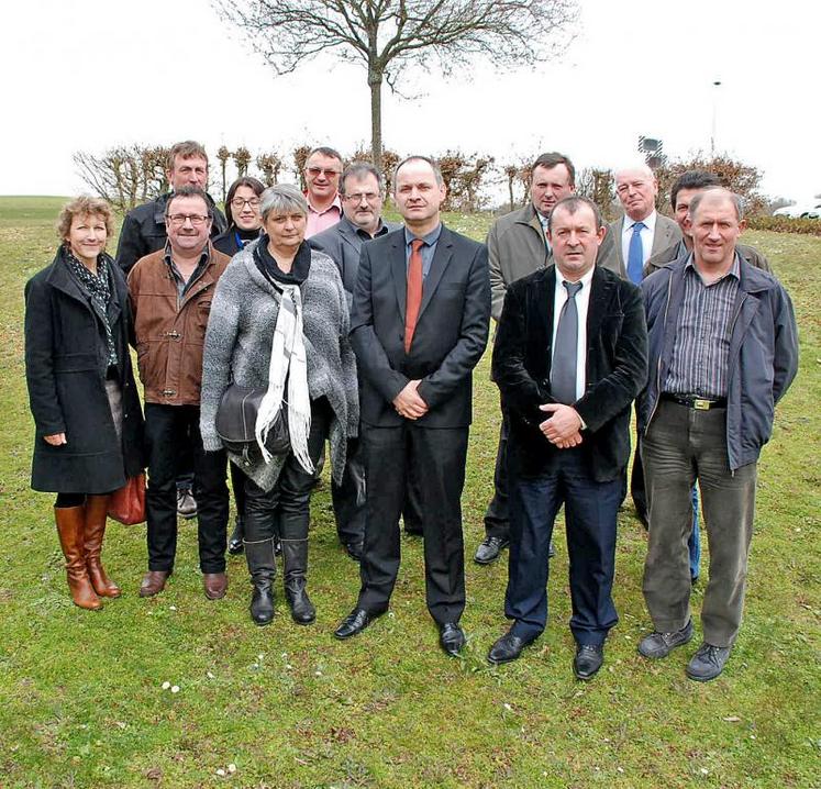 Les membres du bureau (absent sur la photo : Philippe Moinard) et les ordonnateurs.