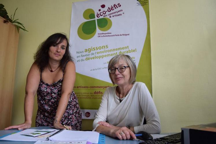 Fantine Alibeu et Monique Bernard vont se rendre dans les entreprises pour l’opération Eco-défis.