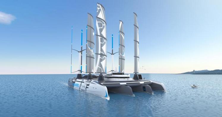 Voilà à quoi devrait ressembler le premier navire de collecte Manta lors de son lancement, prévu en 2023.