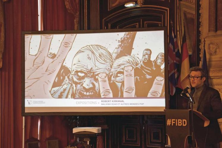 Stéphane Beaujean, directeur artistique du FIBD, a annoncé la programmation avec notamment 
une exposition dédiée à Robert Kirkman.