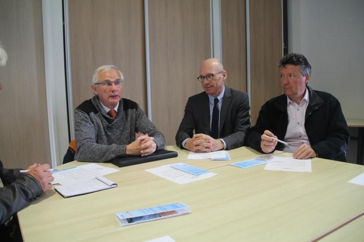 Patrick Leverrier (à gauche) a officiellement lancé le club partenaires mardi dernier à la CCI de la Vienne.