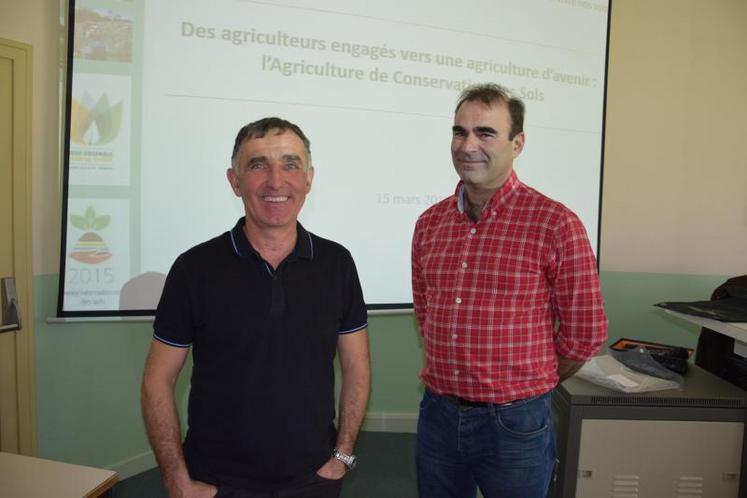 François Mandin et Christian Marin, président et vice-président de l’Apad Centre Atlantique.