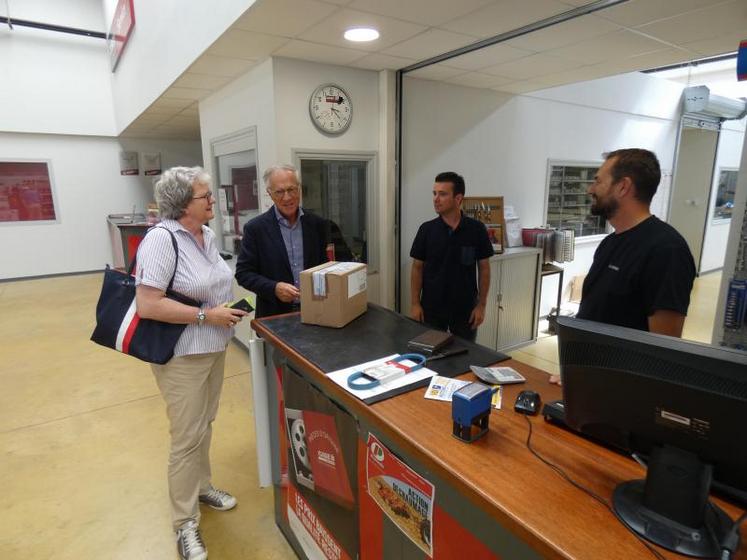 Adeline Bard, sous-préfète de Saintes, en compagnie de Jean-Paul Chambon, Xavier Boisseau et Emmanuel Renouleau.