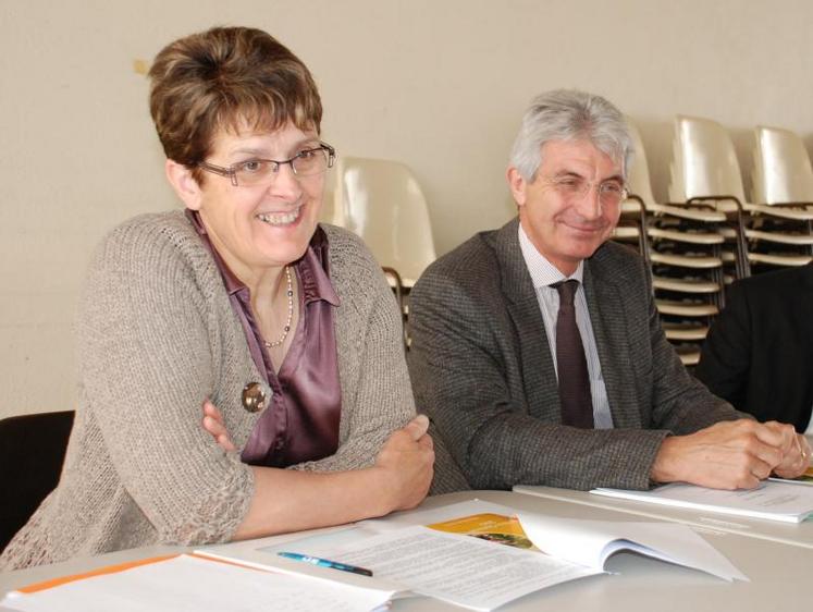 Josseline Paillat, présidente et Patrice Léon, directeur.