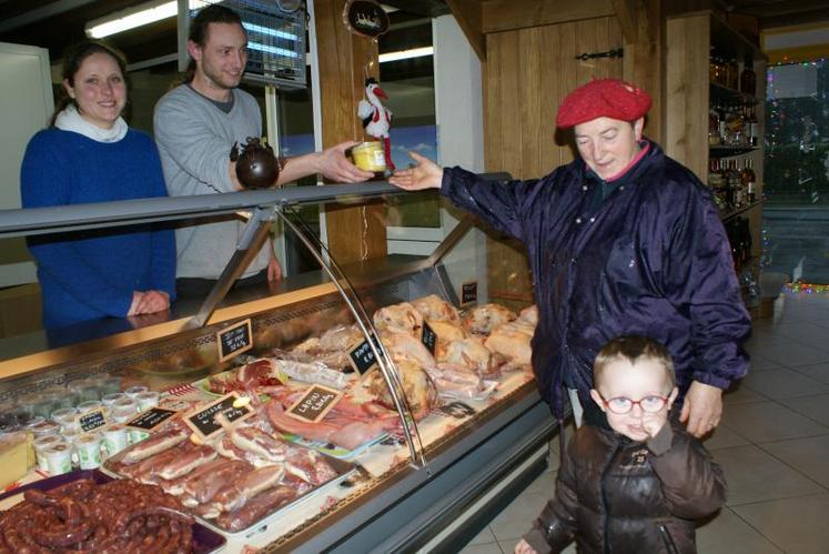 Une clientèle locale, amatrice de foie gras fermier.