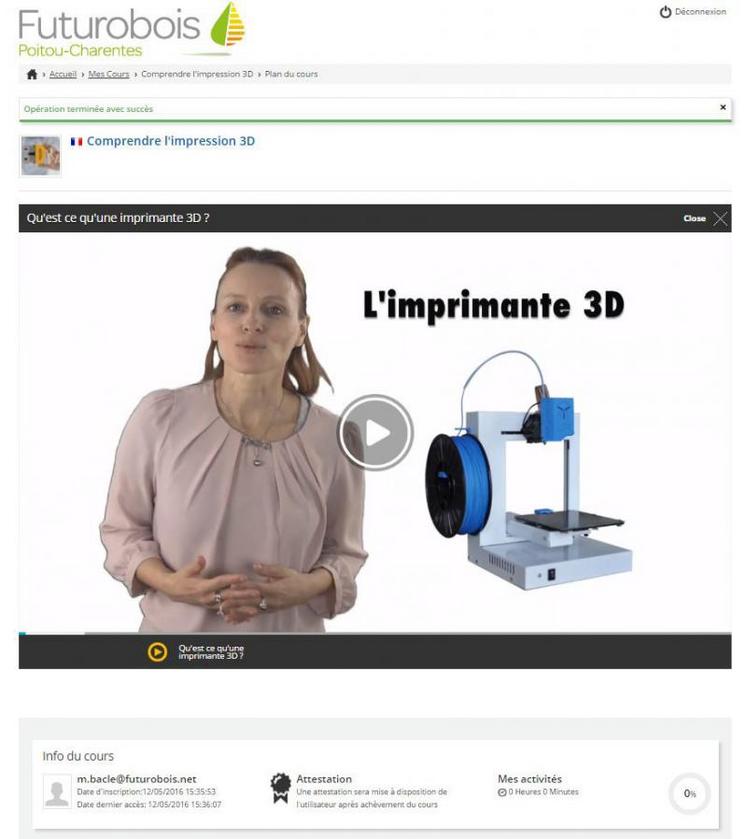 Si les contenus sont principalement numériques, Futurobois produit également ses propres cours techniques sur le bois.