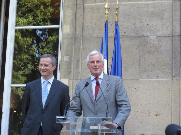 Bruno Le Maire succède à Michel Barnier.