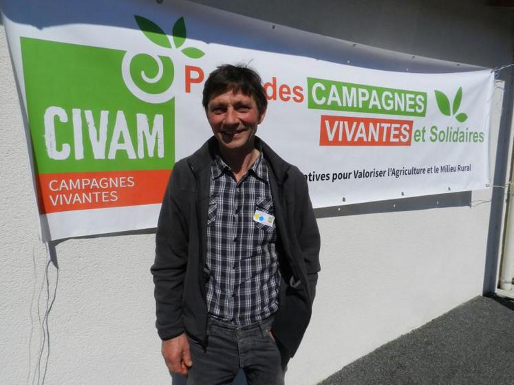 Marc Caillé, président du Civam Poitou-Charentes.