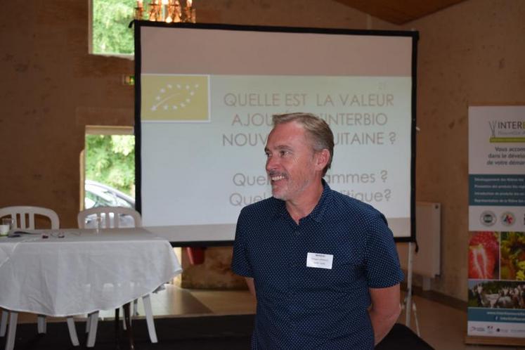 Le président d'Interbio Nouvelle-Aquitaine Philippe Lassalle Saint-Jean peut être satisfait du développement de la filière.