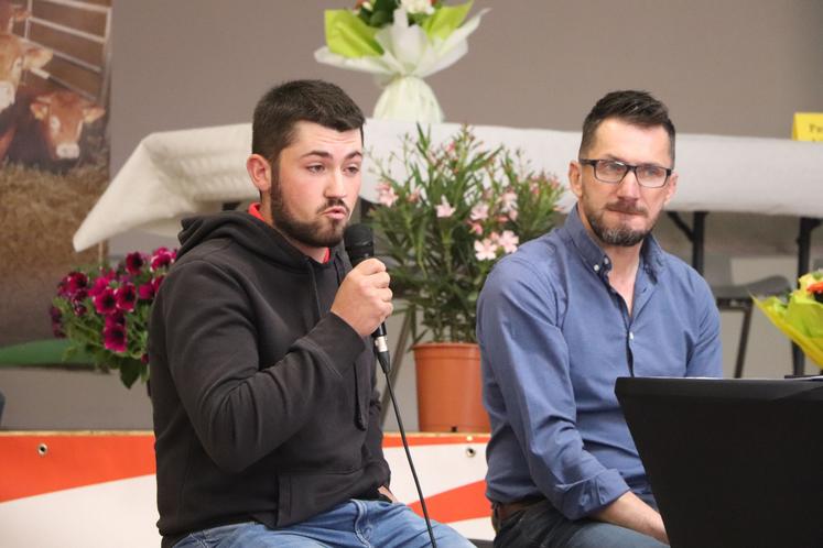 Florian Certin, éleveur à Ronsenac (16)