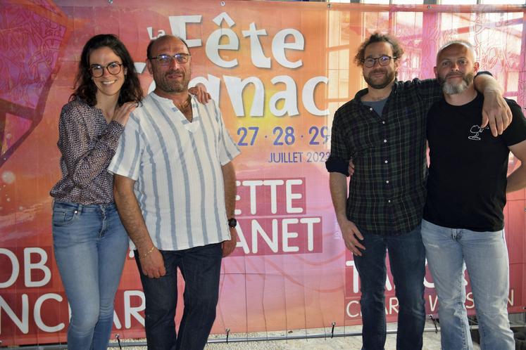 De gauche à droite : Esther Vayssié, Sébastien Denéchère, Alexandre Ragonnaud et Vincent Povreau.