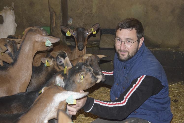 Jérémy Richard, éleveur caprin à Villefagnan et nouveau président des JA 16.